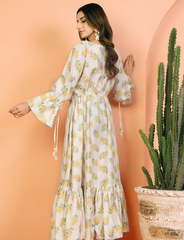 Girl Wearing Yellow Maxi